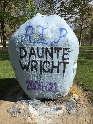 2021-4-26, Oberlin Rock, RIP Daunte Wright