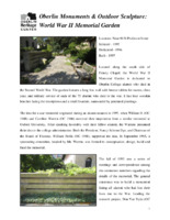 Oberlin Monuments and Outdoor Sculpture: World War II Memorial Garden